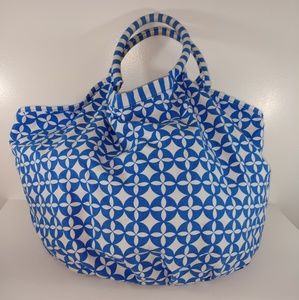 Pureology Blue and White Canvas Tote